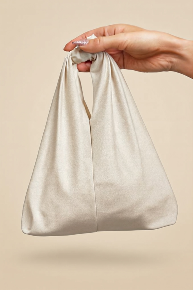 POCHETTE AVORIO LUREX BE BEACH